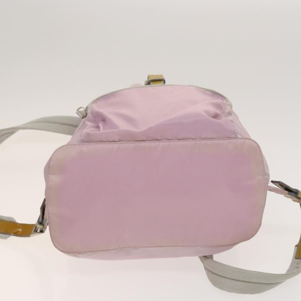 PRADA Backpack Nylon Pink Silver Auth fm4758 - Picture 5 of 16